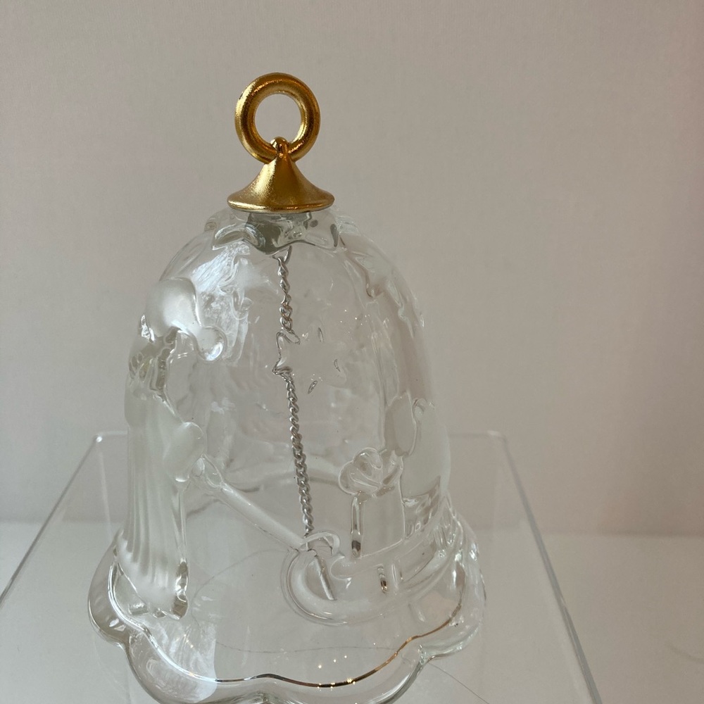 Vintage Misaka Gold and crystal bell